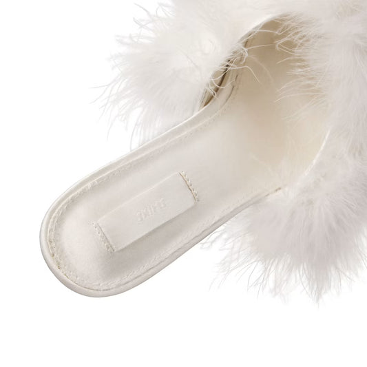 FEATHER KITTEN HEEL