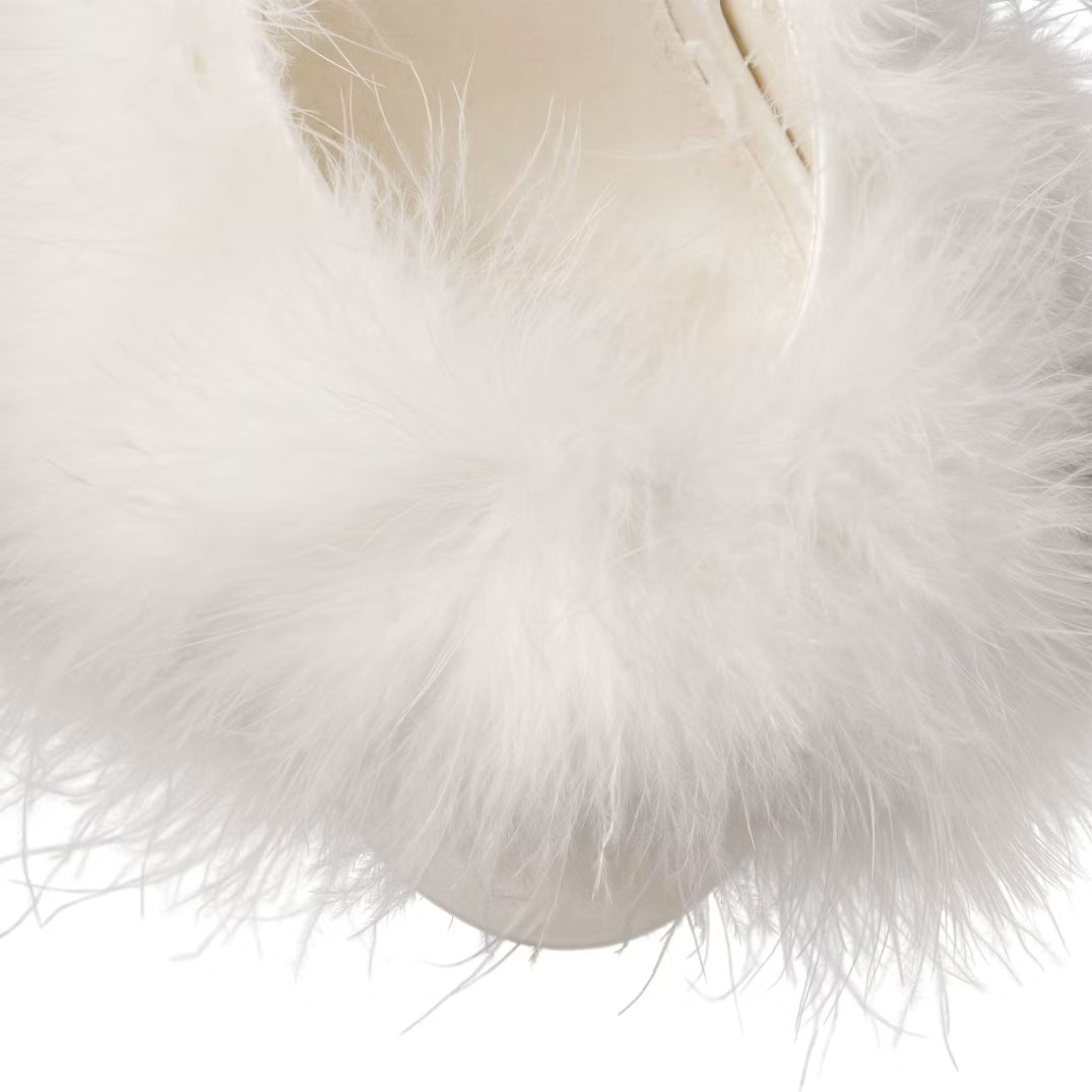 FEATHER KITTEN HEEL